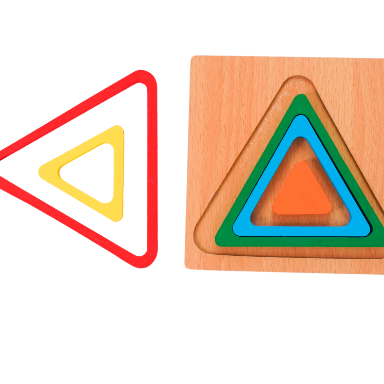 Triangle Puzzle for Toddlers and Preschoolers - Kids Bestie