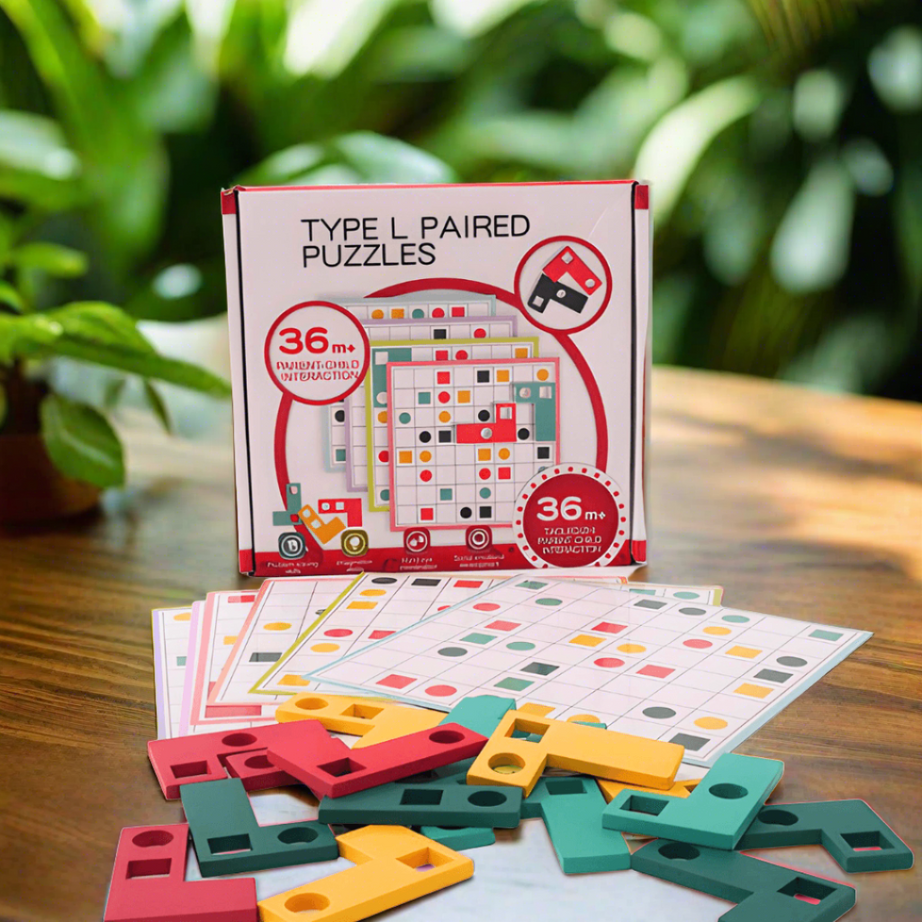 Type L Paired Puzzles for Toddlers & Preschoolers - Kids Bestie