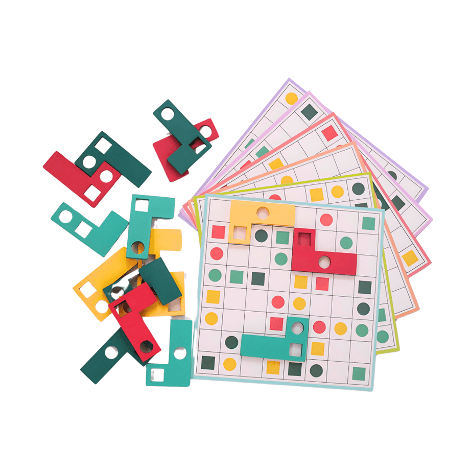 Type L Paired Puzzles for Toddlers & Preschoolers - Kids Bestie