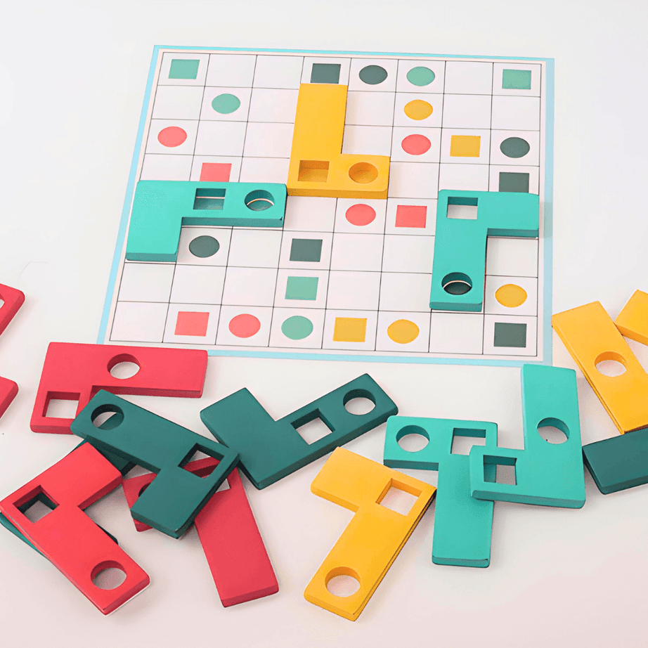 Type L Paired Puzzles for Toddlers & Preschoolers - Kids Bestie