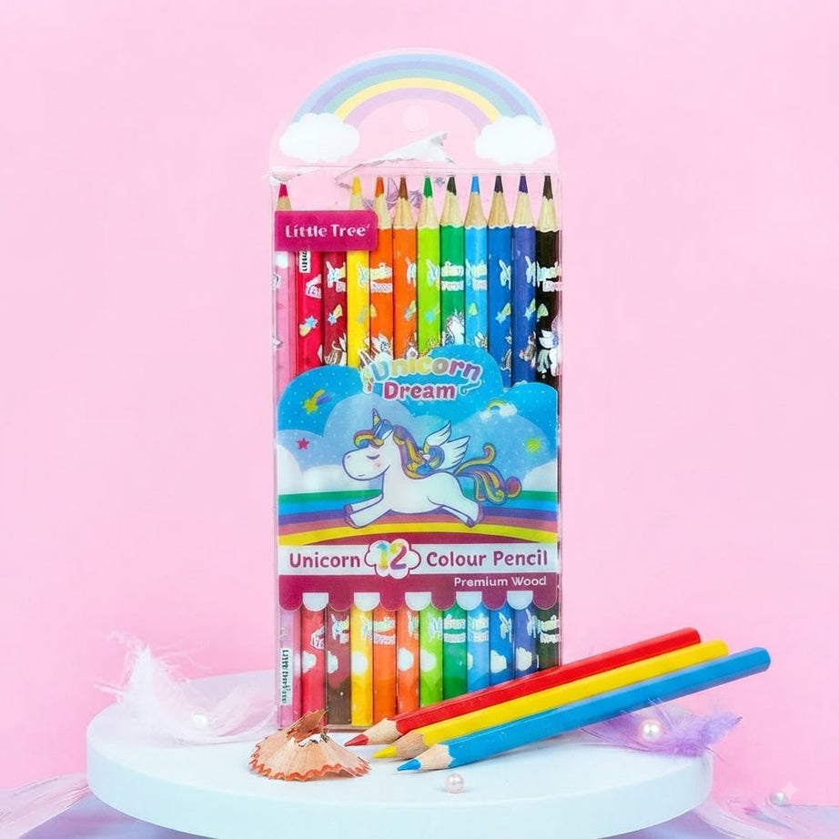 Little Tree Unicorn Dream 12 Color Pencil Set
