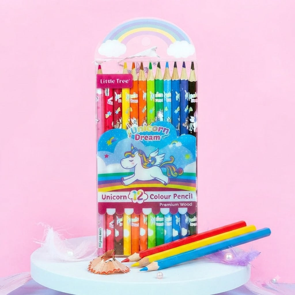 Little Tree Unicorn Dream 12 Color Pencil Set