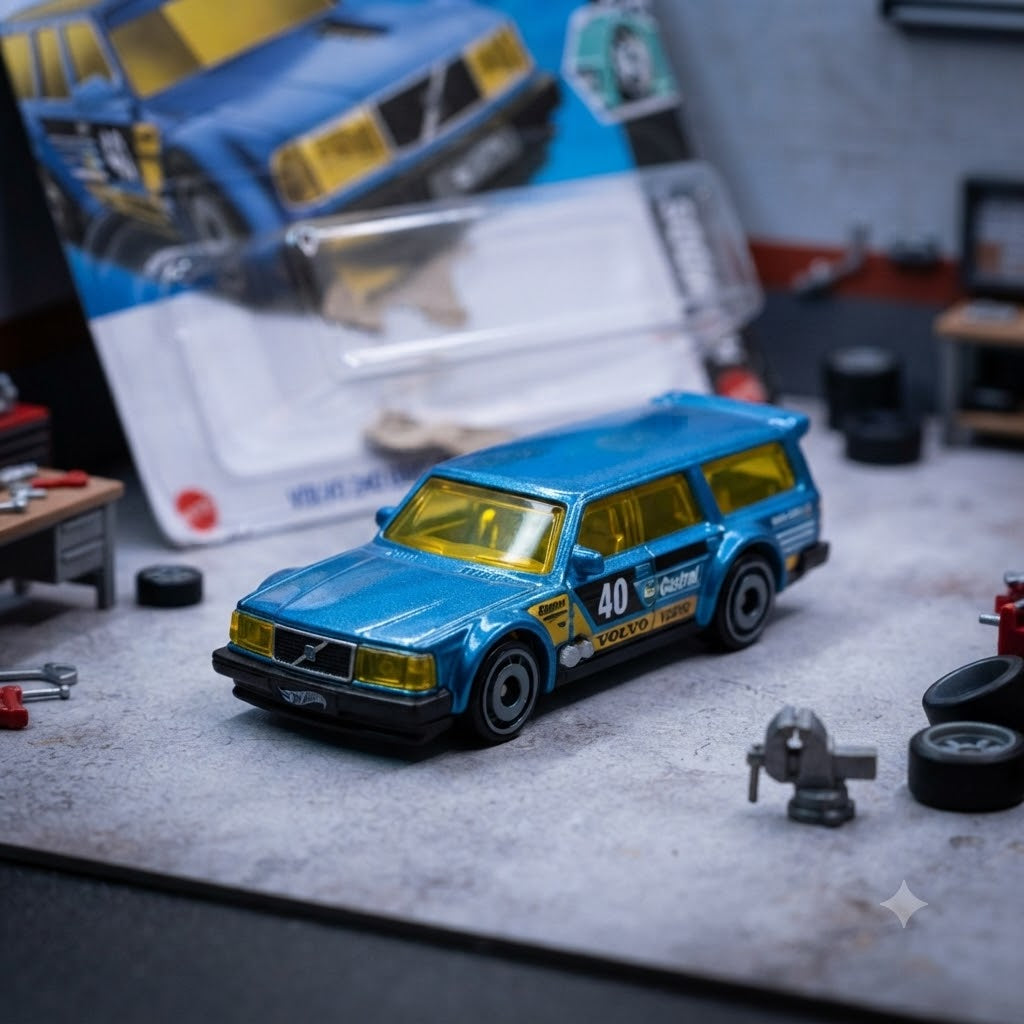 1+1 Hot Wheels Combo Blue Speedsters Collection: Volvo 240 & X-Steam