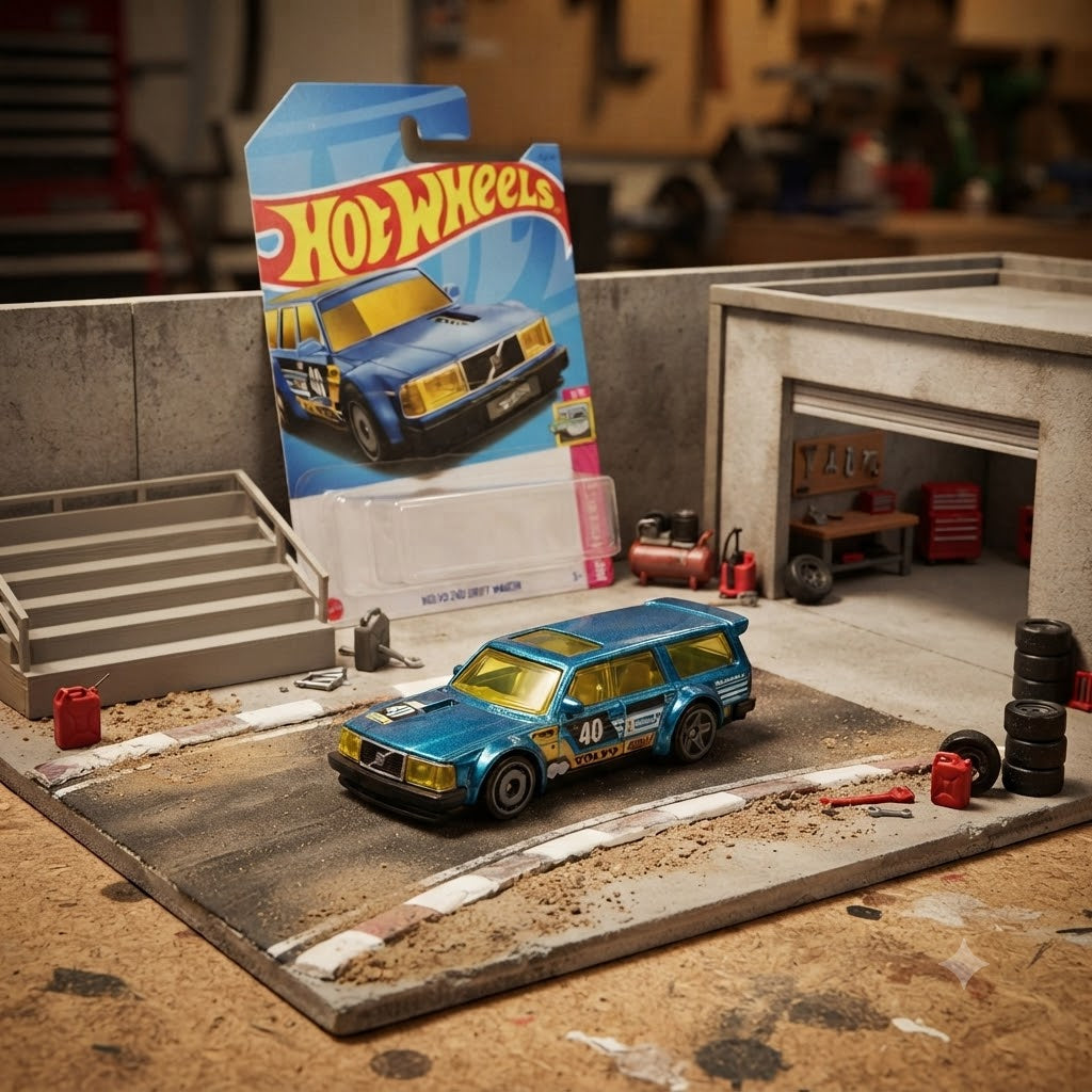 1+1 Hot Wheels Combo Blue Speedsters Collection: Volvo 240 & X-Steam