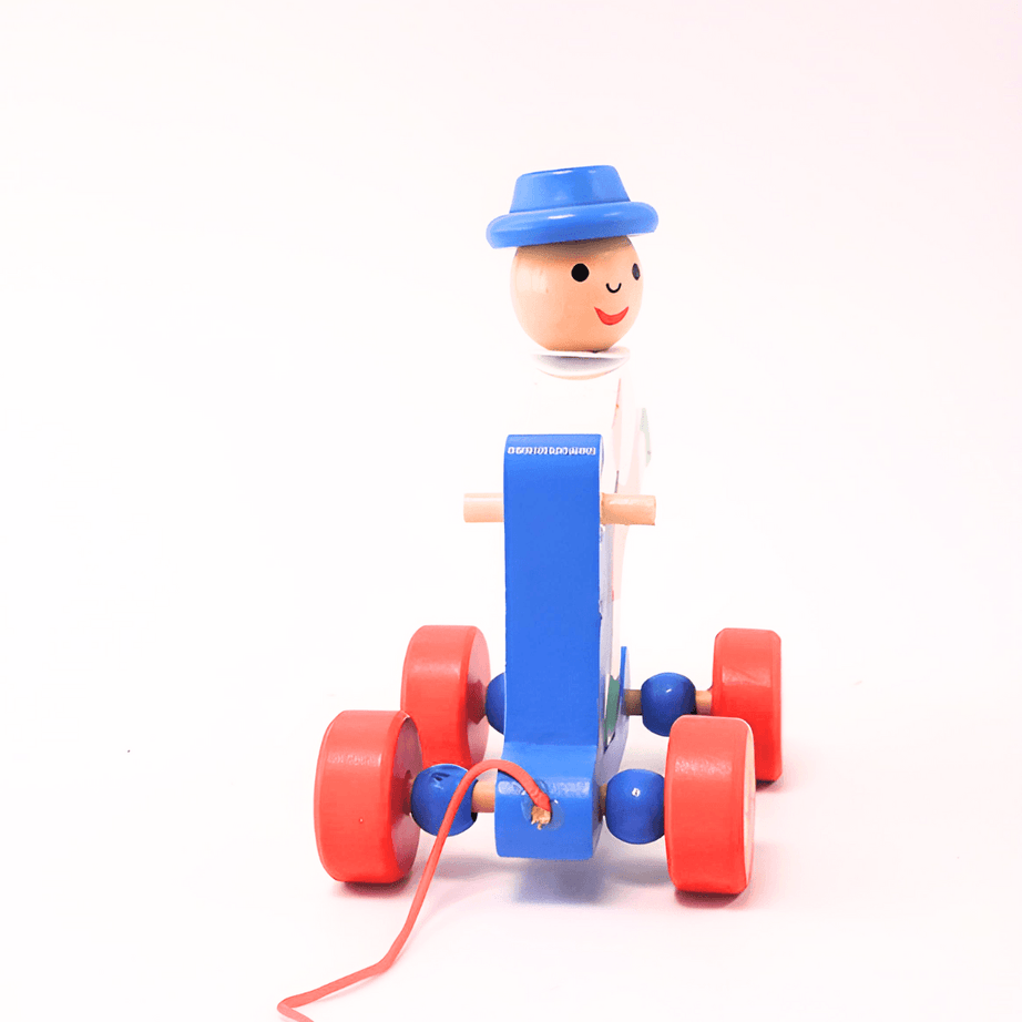 Walk-A-Long Joker Men/Women Pull Along Toy for 12 Months -1 Piece(Random design will be send) - Kids Bestie