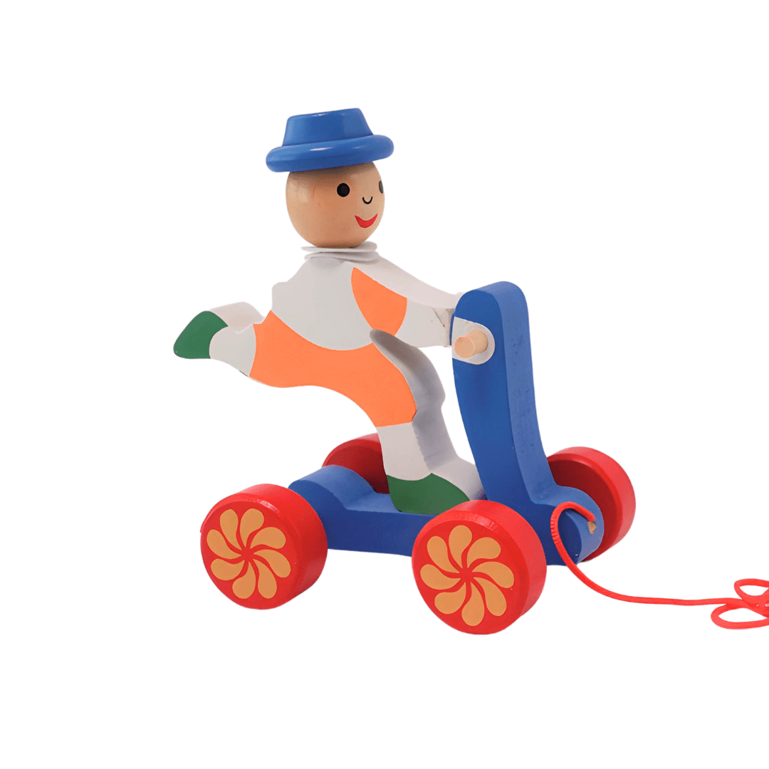 Walk-A-Long Joker Men/Women Pull Along Toy for 12 Months -1 Piece(Random design will be send) - Kids Bestie