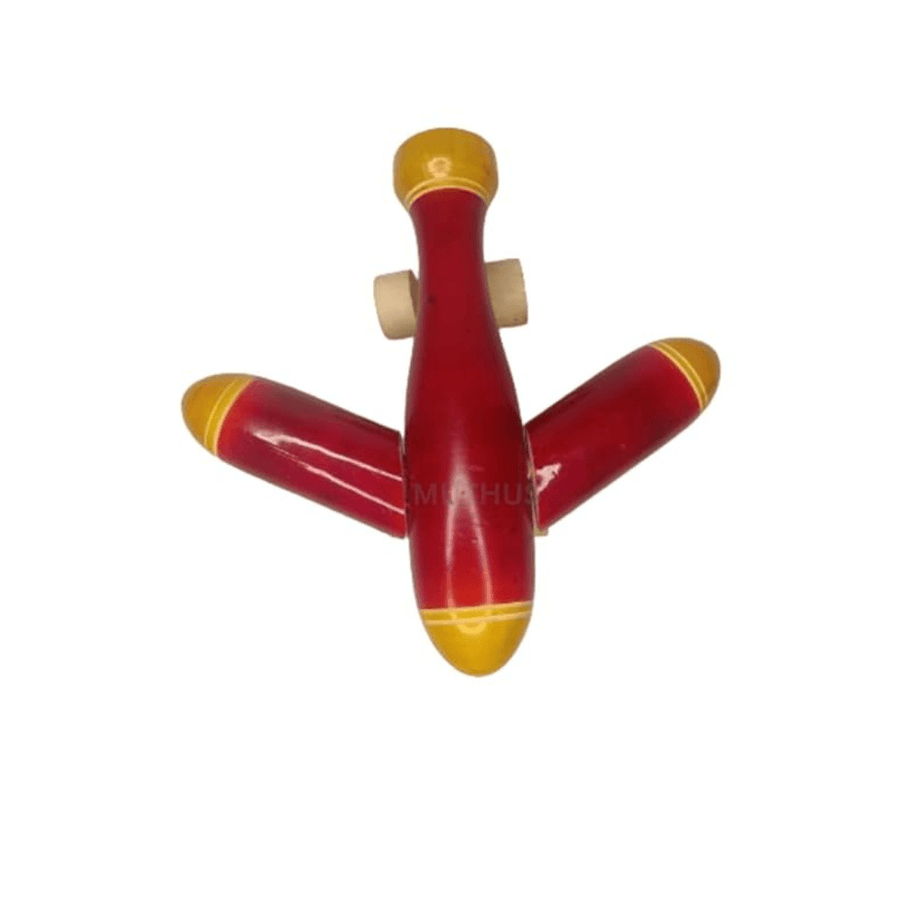 Wooden Aeroplane Toy for Kids-1 (Random colour & design will be send) - Kids Bestie
