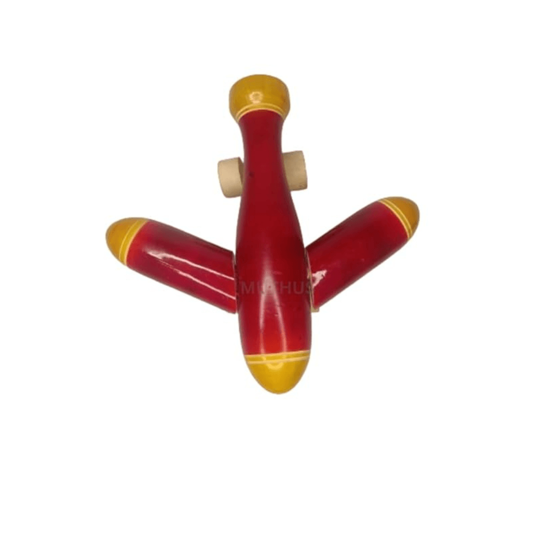 Wooden Aeroplane Toy for Kids-1 (Random colour & design will be send) - Kids Bestie