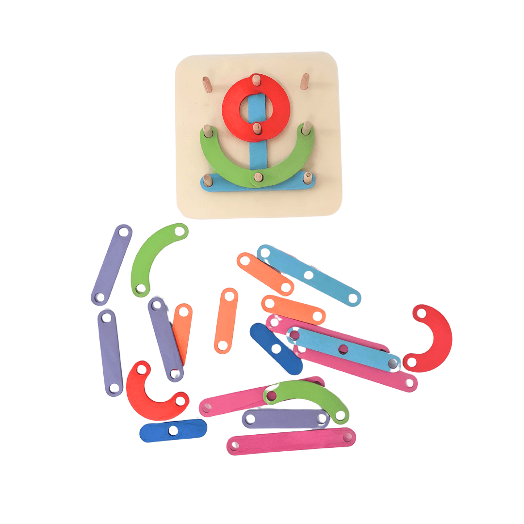 Wooden Alphabet Numbers construction Hundred Change Collage - Kids Bestie