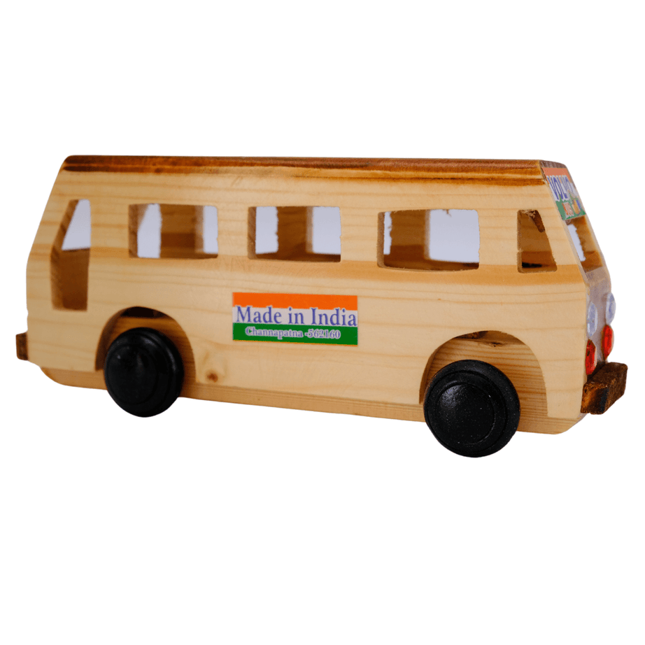 Wooden Bus for Kids 1 Year+ - Kids Bestie