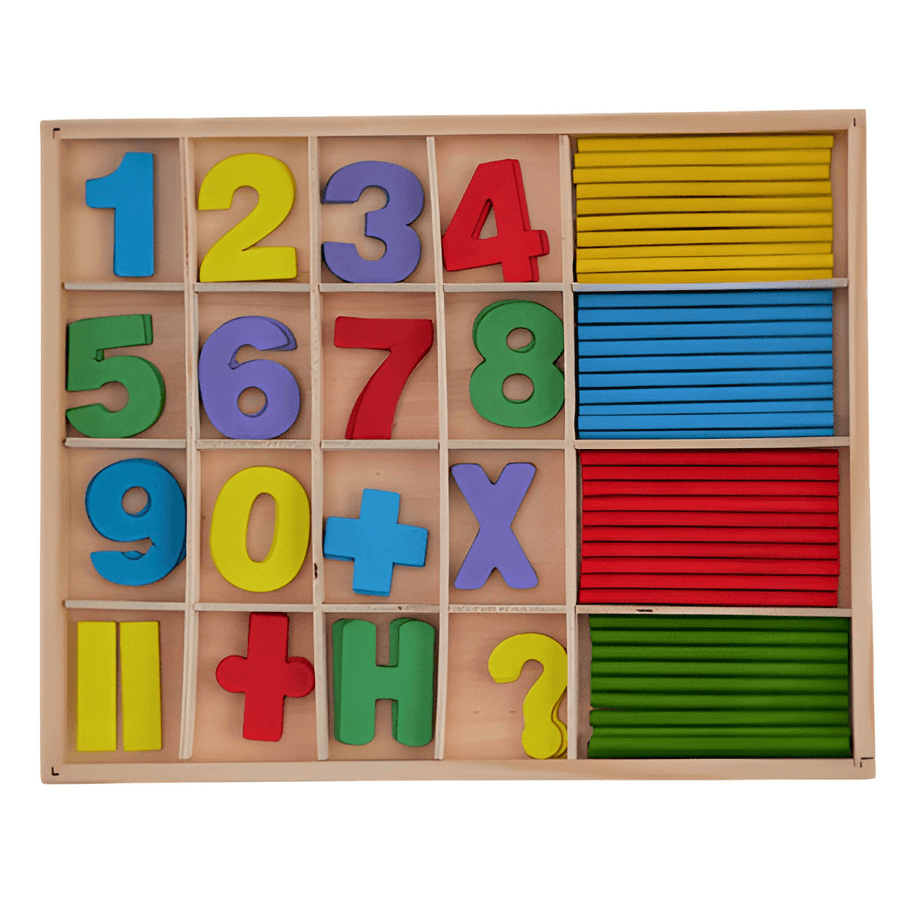 Wooden Computation Study Box for Calculation - Kids Bestie