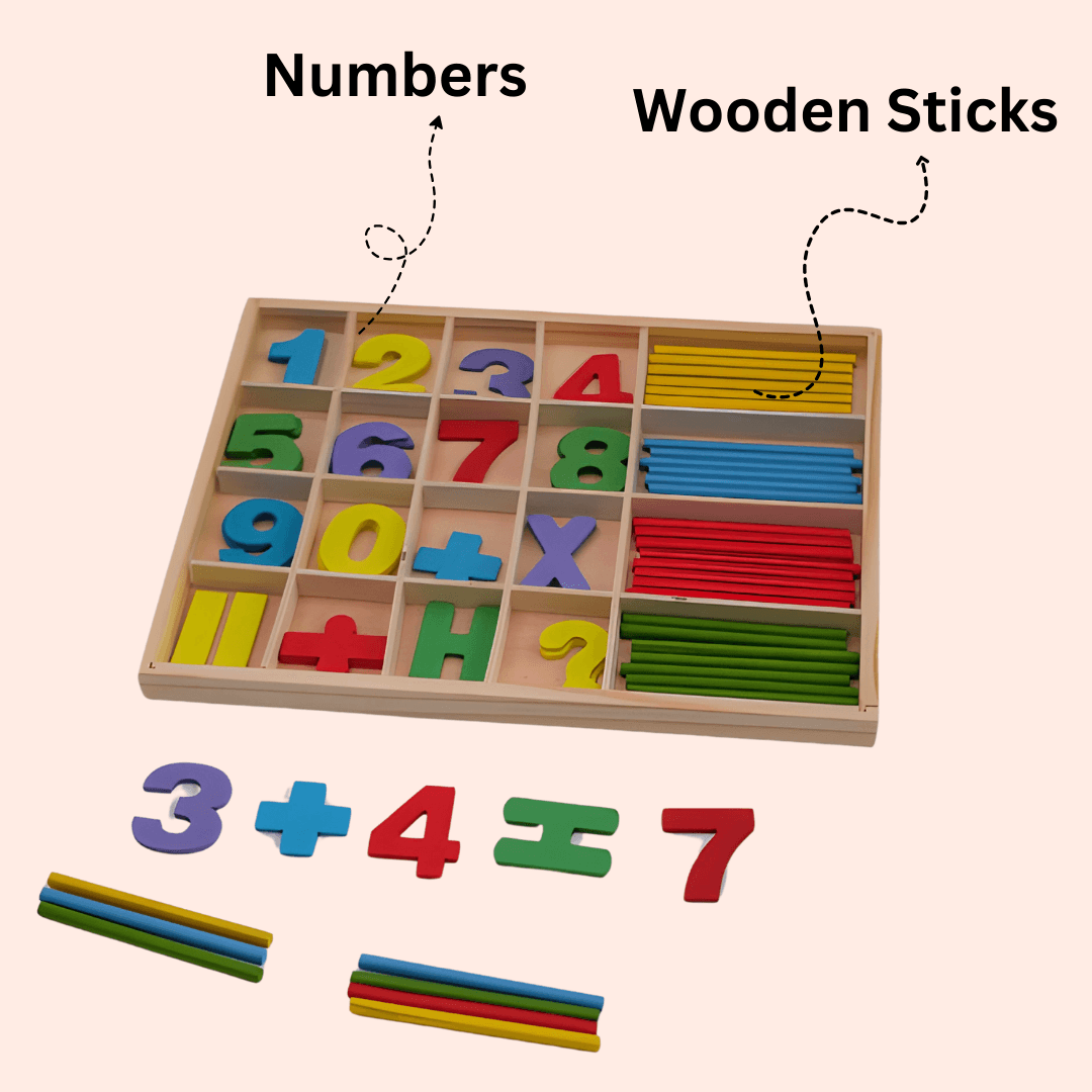 Wooden Computation Study Box for Calculation - Kids Bestie