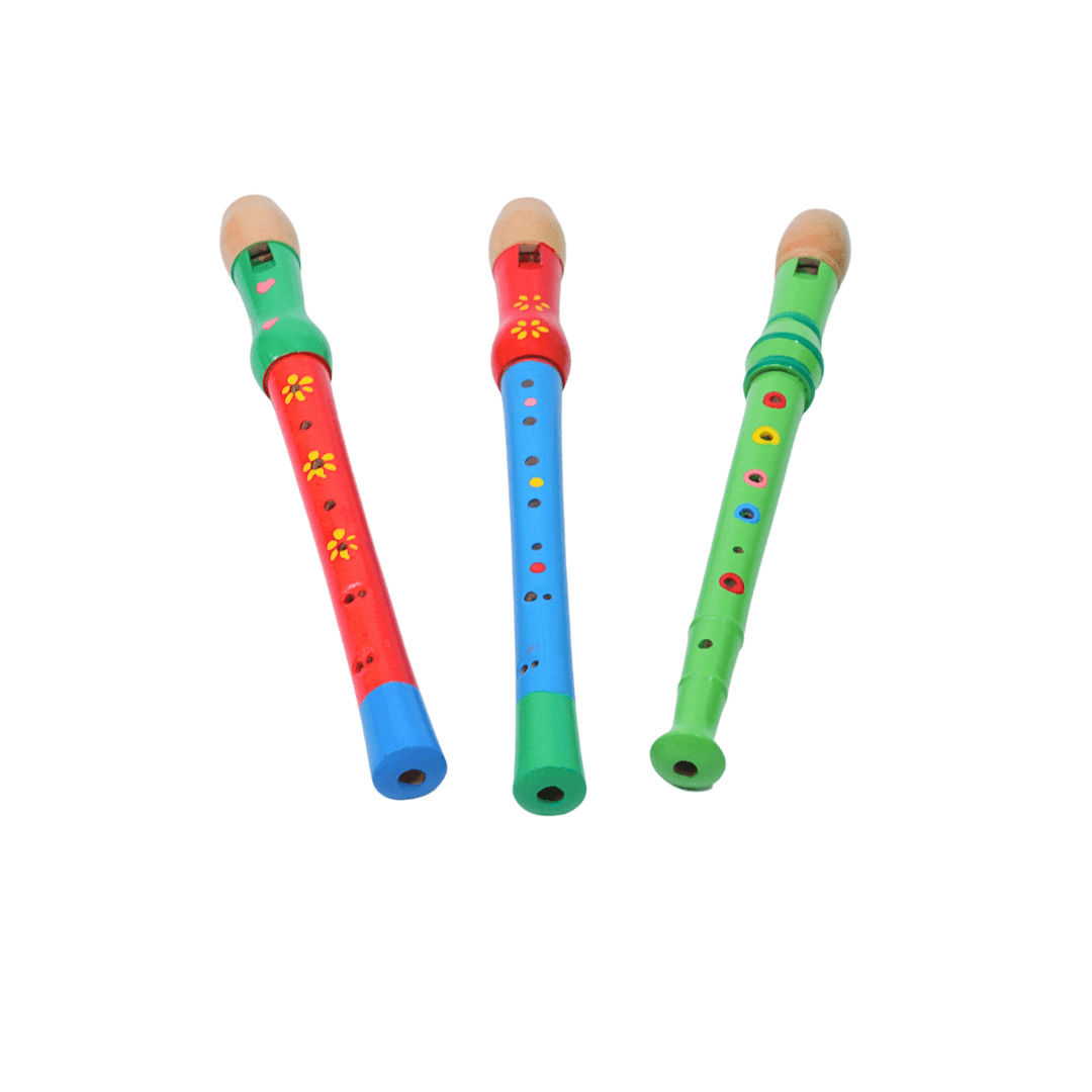 Wooden Flute for Kids-Big, Pack of 1 - Kids Bestie
