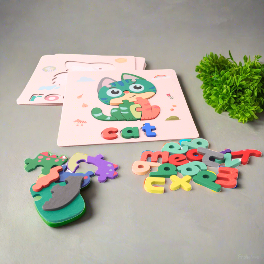 Wooden Jigsaw Puzzle for Kids Age 3+ - Kids Bestie