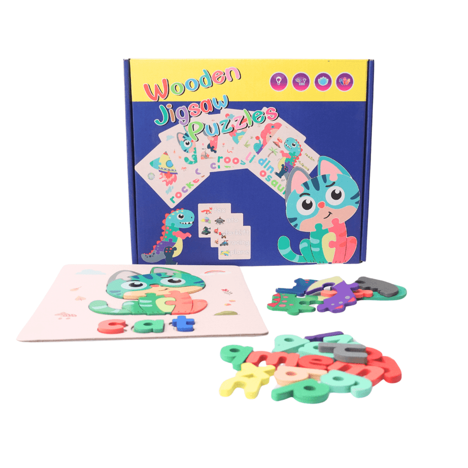Wooden Jigsaw Puzzle for Kids Age 3+ - Kids Bestie