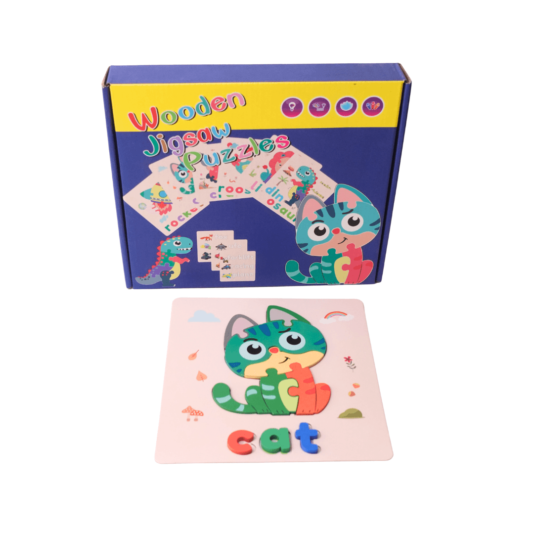 Wooden Jigsaw Puzzle for Kids Age 3+ - Kids Bestie