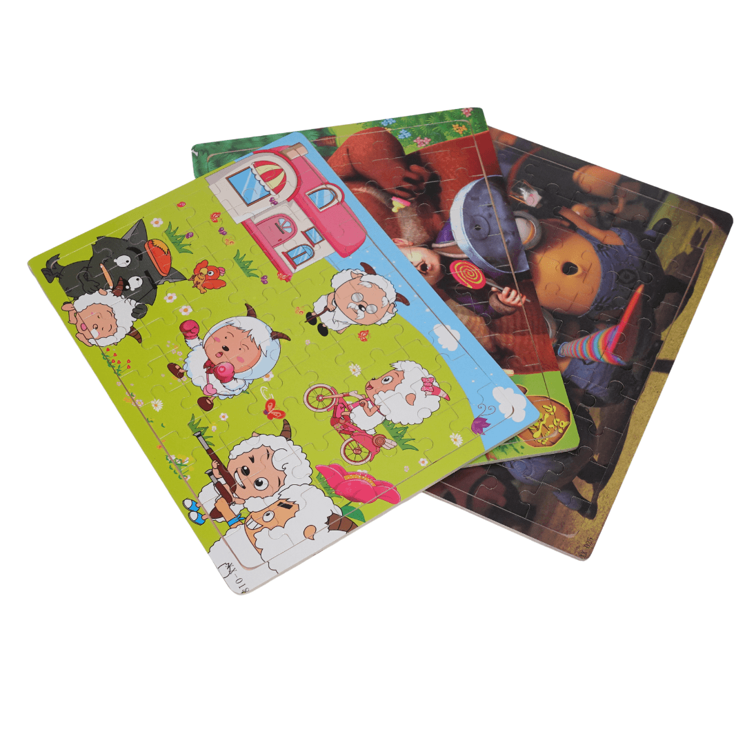 Wooden Jigsaw Puzzles-1 (Random Design will be send) - Kids Bestie