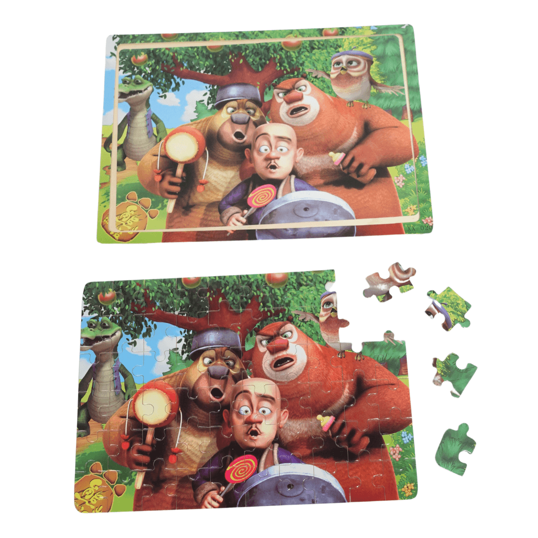 Wooden Jigsaw Puzzles-1 (Random Design will be send) - Kids Bestie