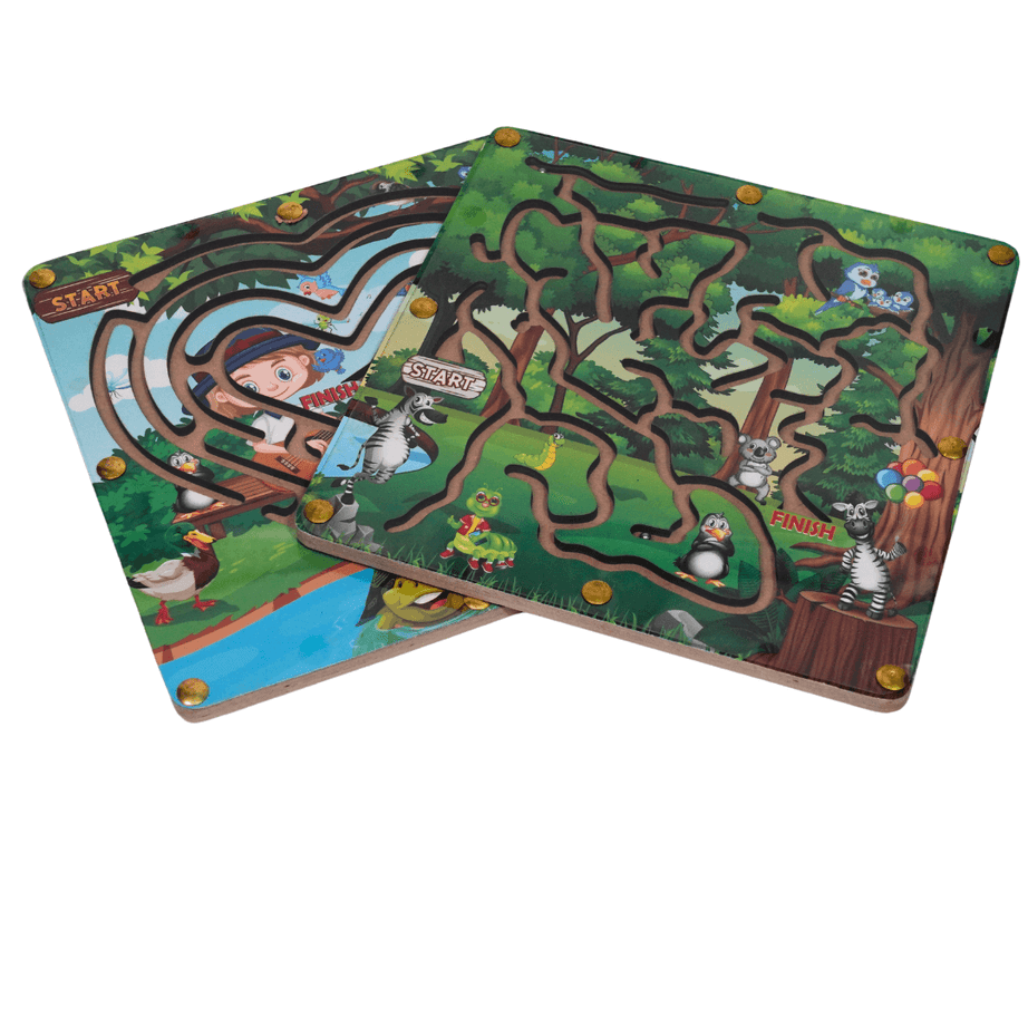 Wooden Maze Toys-1 Piece, Random design will be send - Kids Bestie