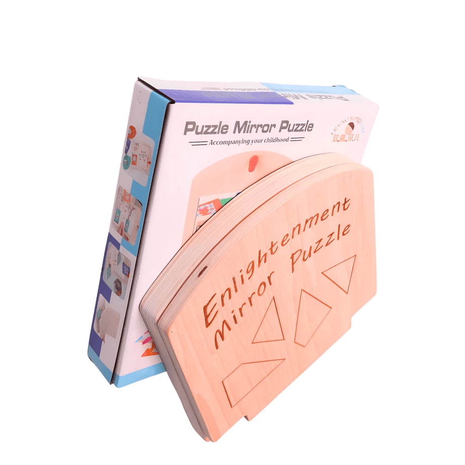 Wooden Mirror Puzzle for Kids Age 3+ - Kids Bestie