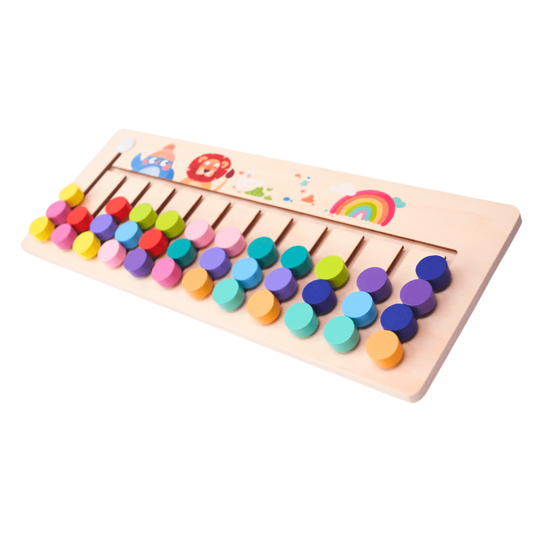 Wooden Mobile 12 Colour match Toy for kids Age 3+ - Kids Bestie