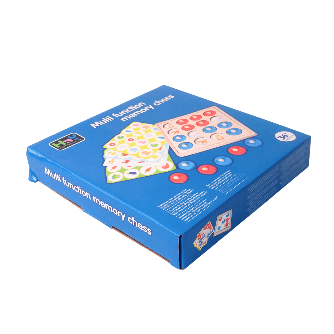 Wooden Multifunctional Memory Chess Game for Kids-1 Piece - Kids Bestie