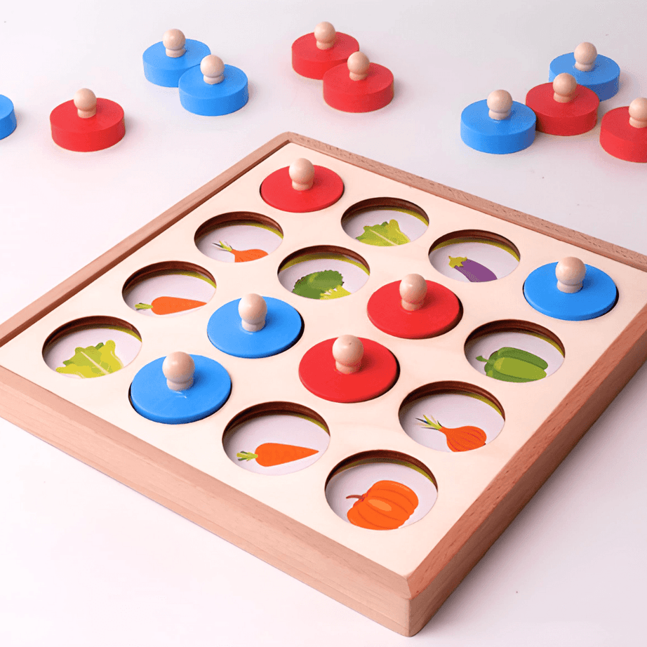 Wooden Multifunctional Memory Chess Game for Kids-1 Piece - Kids Bestie