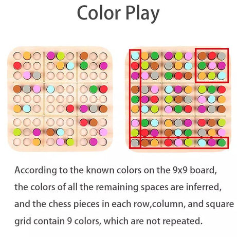 Wooden Number Puzzle Sudoku Board Games 1 - Kids Bestie