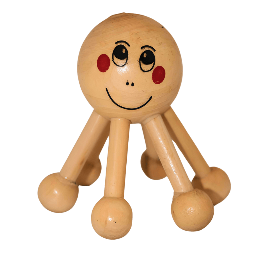 Wooden Octopus Massager 6 Legs - Wood - Kids Bestie