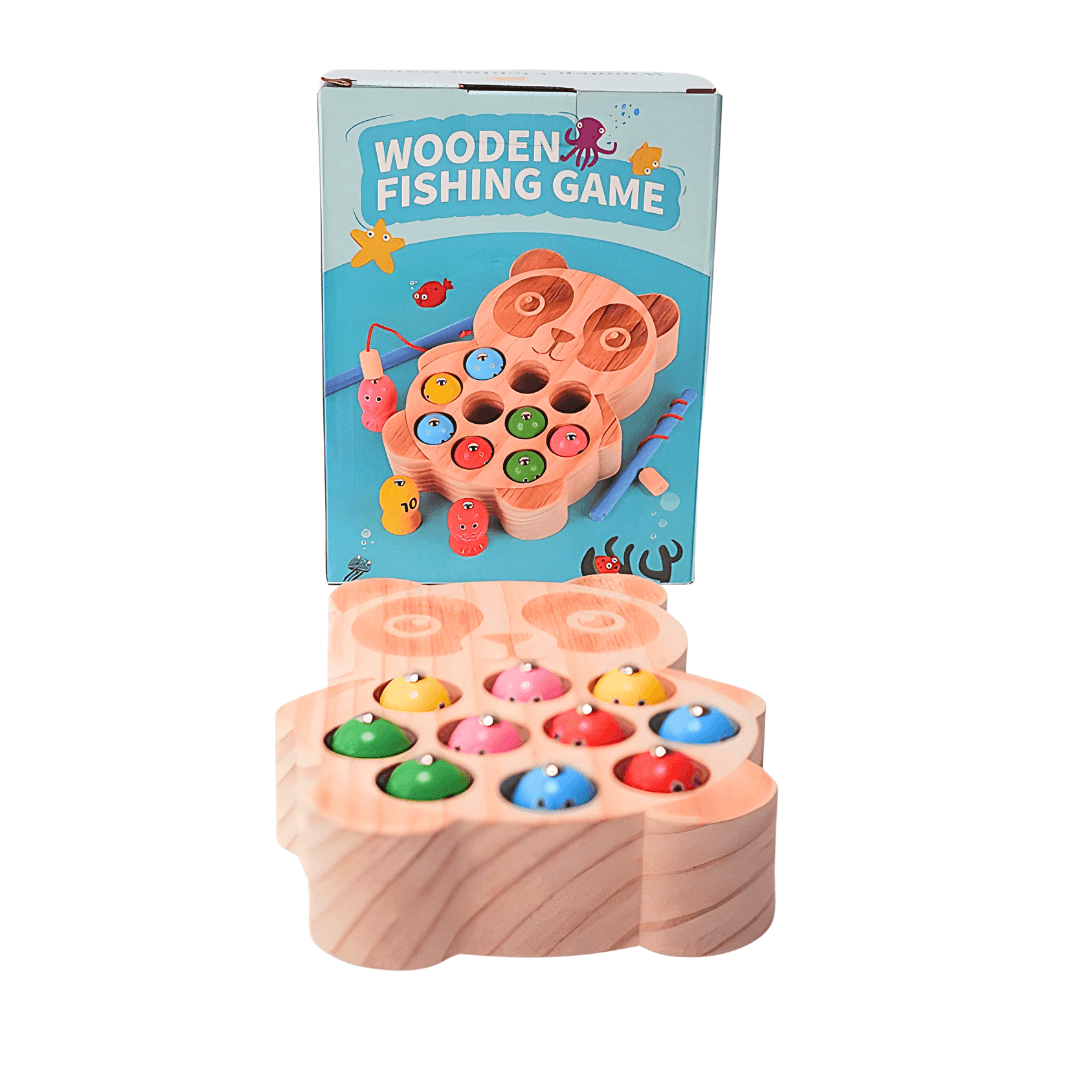 Wooden Panda Fishing | Magnetic Toy Set-1 - Kids Bestie