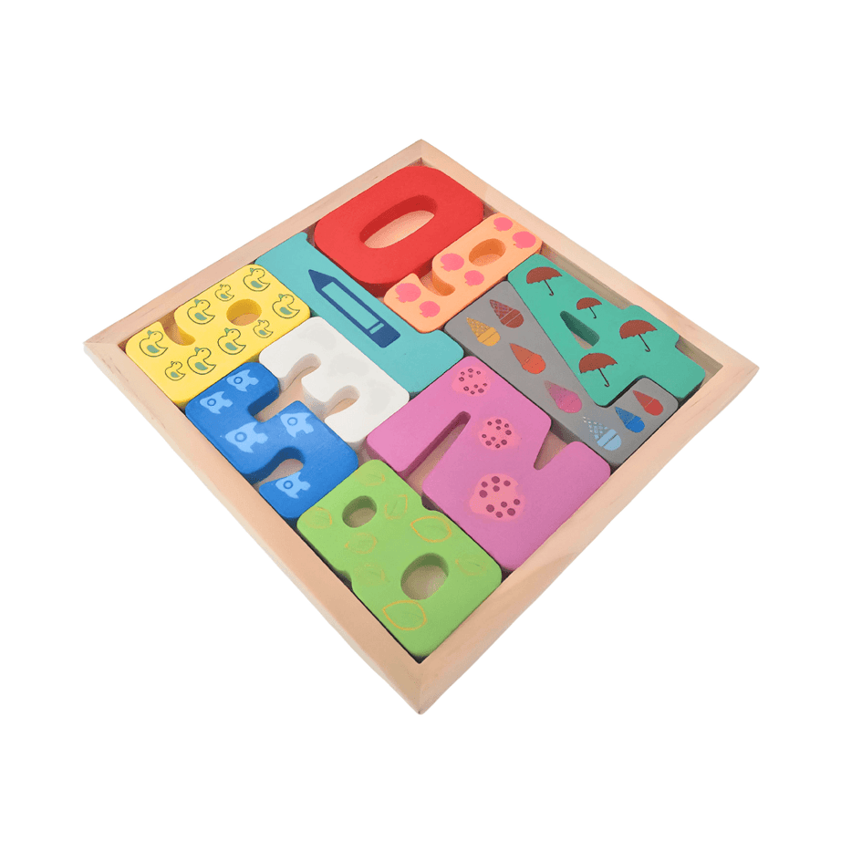 Wooden Puzzle for kids Math Numbers Learning (Square) Jigsaw Puzzle for kids Montessori Knowledgeable Toys for Kids above 18 months - Kids Bestie