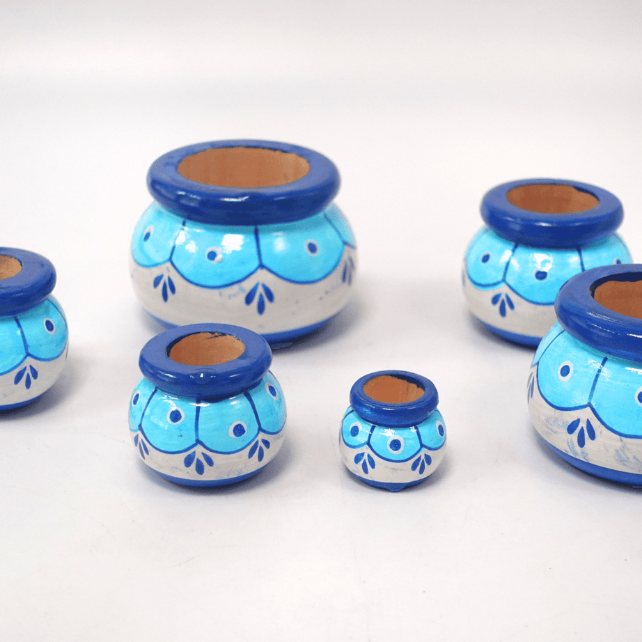Wooden Stacking Pot Set-6(Random colour and design will be send) - Kids Bestie