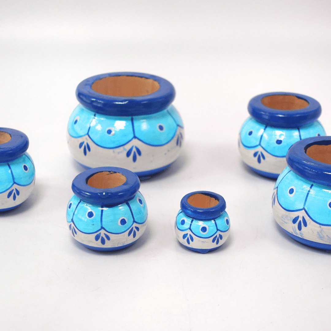 Wooden Stacking Pot Set-6(Random colour and design will be send) - Kids Bestie