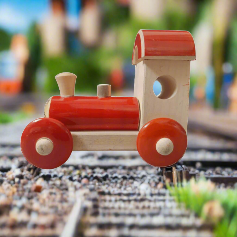 Wooden Train Engine for Kids-1(Random colour & Design will be send) - Kids Bestie