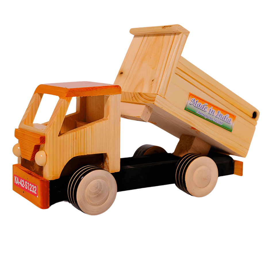 Wooden Truck for Kids 1 Year+(Random colours will be send) - Kids Bestie