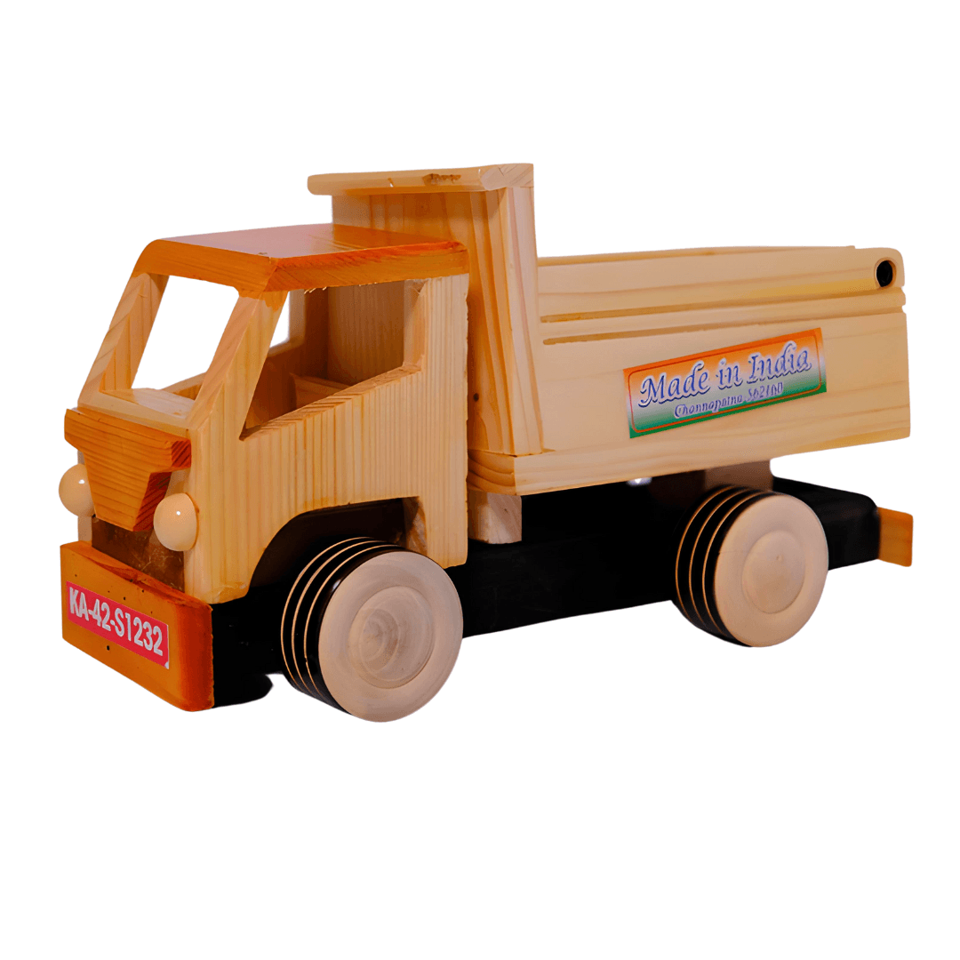 Wooden Tipper Truck for Kids 1 Year Random colours will be send