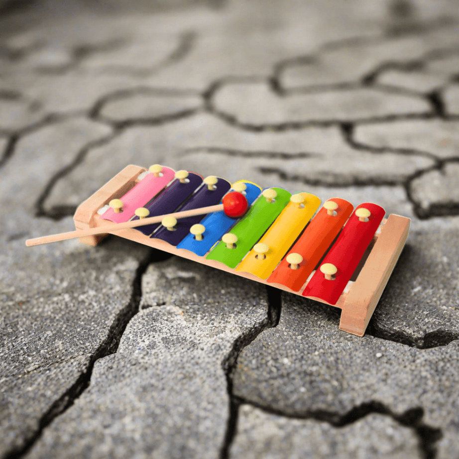 Wooden Xylophone Musical Toy 1 with 8 Note Multicolour 3 1 Xylophone 2 Sticks Brand