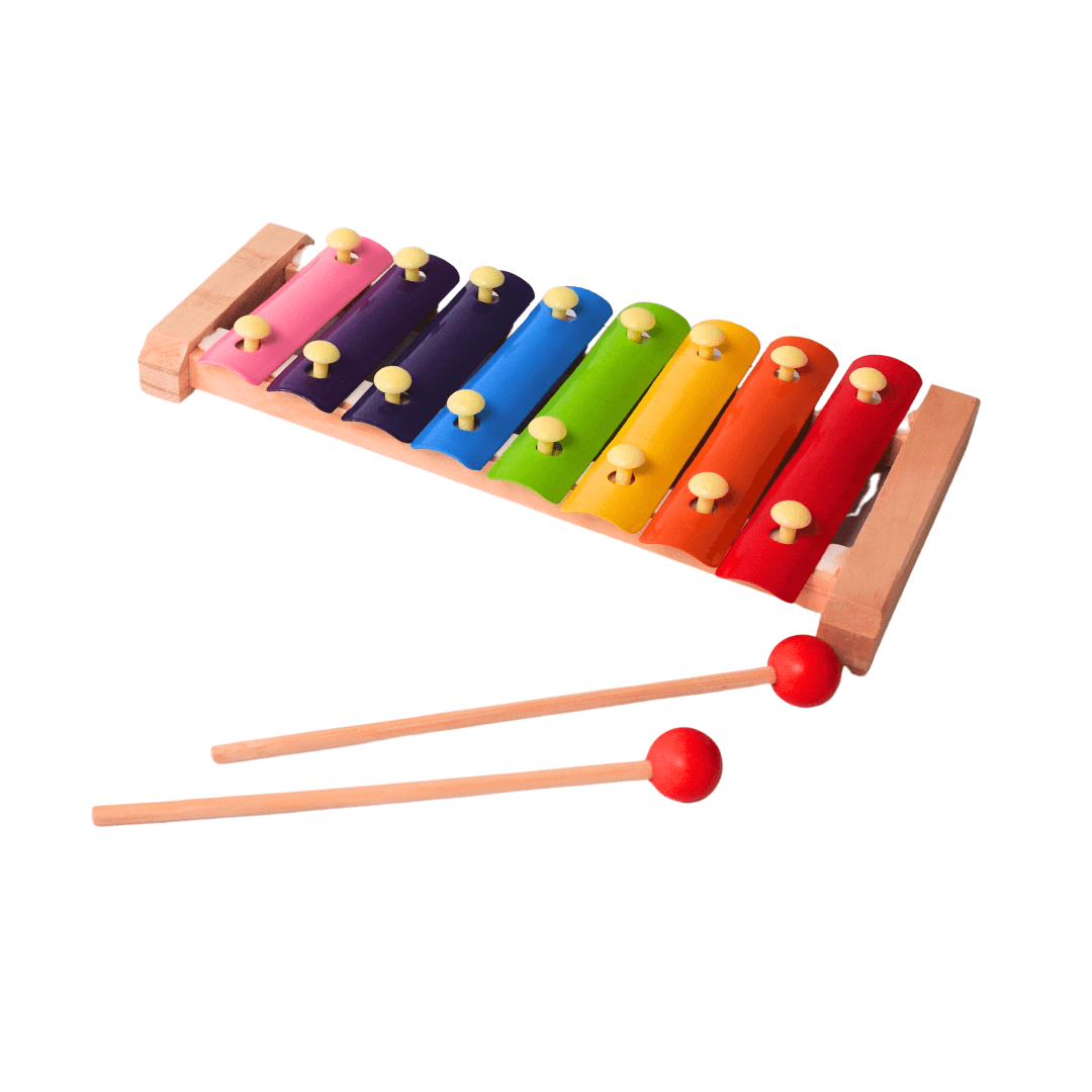 Wooden Xylophone Musical Toy 1, with 8 Note, Multicolour, 3+, 1 Xylophone, 2 Sticks Brand (Copy) - Kids Bestie