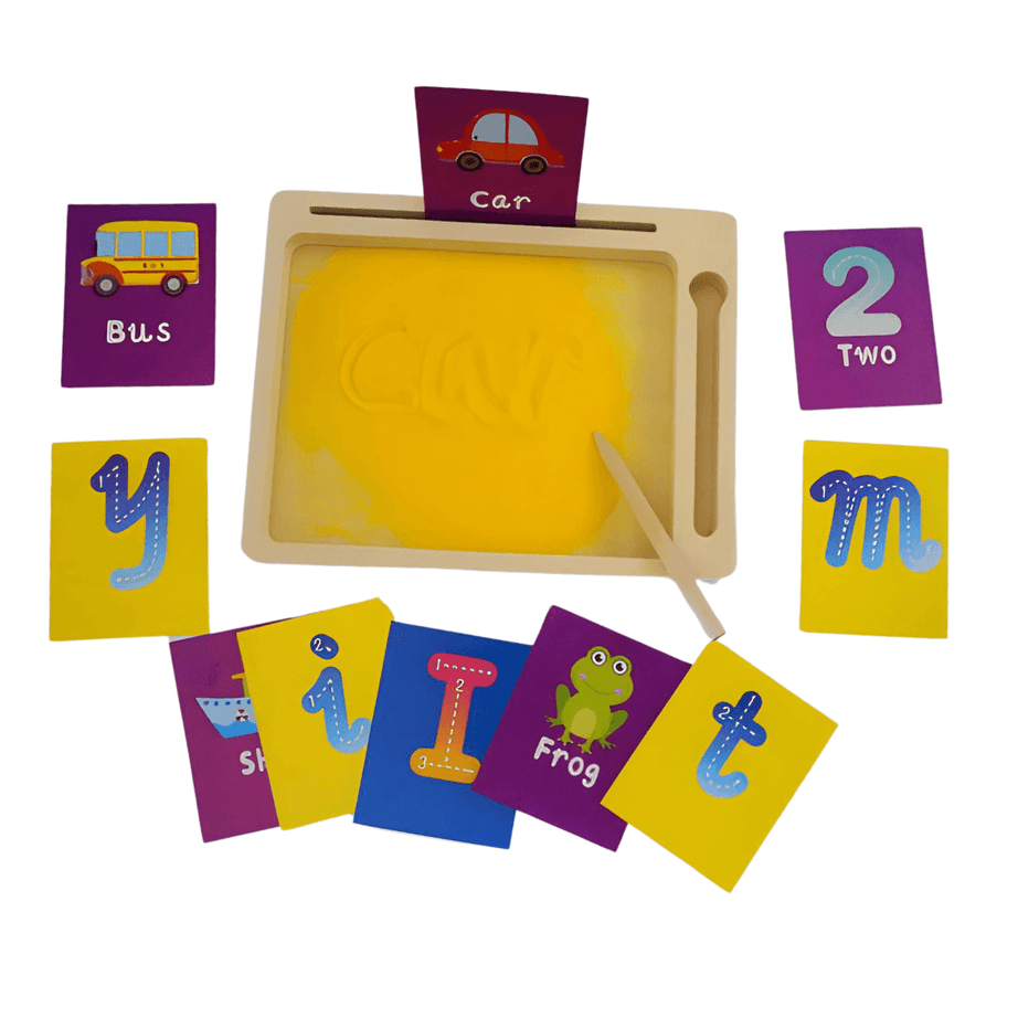 WORDPAD Sand Tray with Wooden Pen for Kids - Kids Bestie