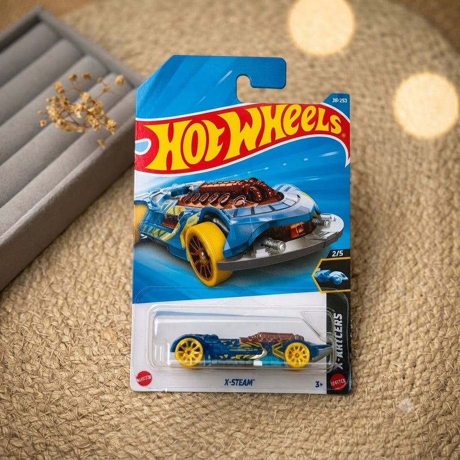 1+1 Hot Wheels Combo Blue Speedsters Collection: Volvo 240 & X-Steam