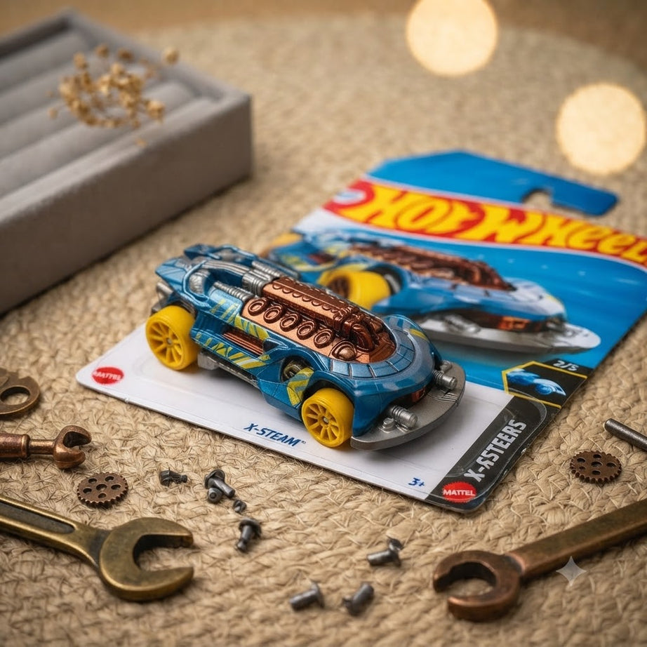 1+1 Hot Wheels Combo Blue Speedsters Collection: Volvo 240 & X-Steam