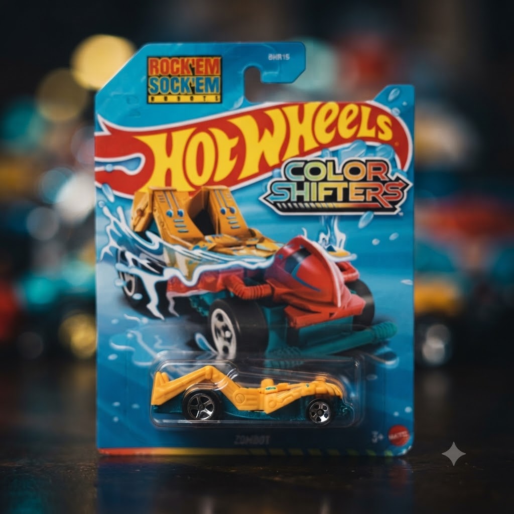 Hot Wheels Color Shifters Rock 'Em Sock 'Em Robots Zombot