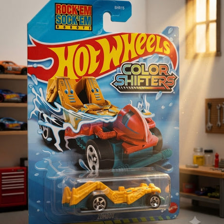 Hot Wheels Color Shifters Rock 'Em Sock 'Em Robots Zombot