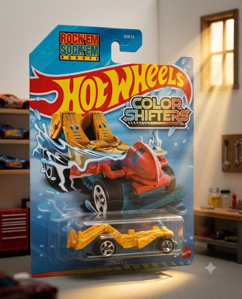 Hot Wheels Color Shifters Rock 'Em Sock 'Em Robots Zombot